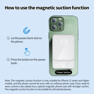 magnetic wireless charging power bank