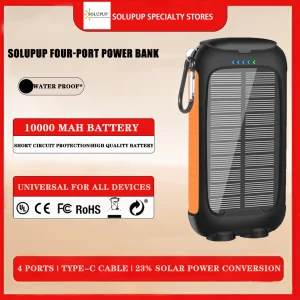 Waterproof Outdoor Solar Power Bank